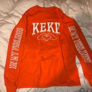 Orange Long sleeve shirt